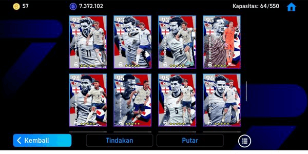 Gambar Product AKUN eFootball SUPER LANGKA – 18 LEGENDS PLAYER, 29 EPIC, 12 SHOWTIME + PACK TIMNAS INGGRIS | TOTAL 428 PLAYER NO BASE
