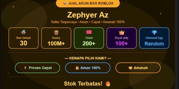 Gambar Product Akun 30 Bee | Bee Swarm Simulator