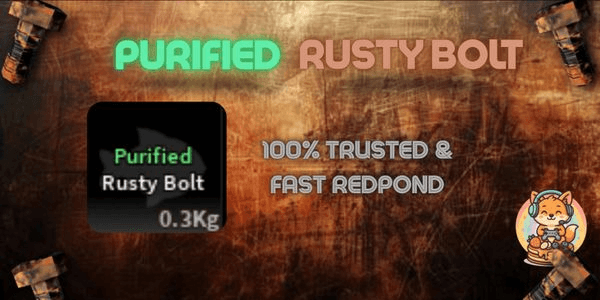 Gambar Product Purified Rusty Bolt | Rivet Quest Part 2 | Music Venue Take Over Quest | Fisch| Roblox