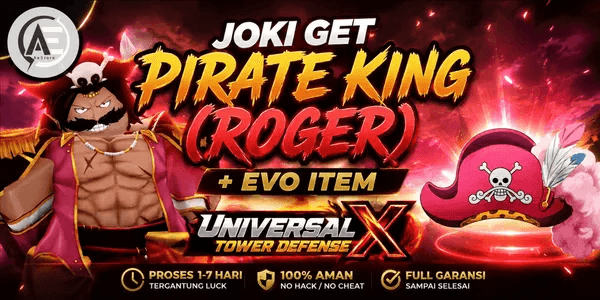 Joki Get Pirate King (Roger) + Evo Item || Universal Tower Defense X (UTDX) ||