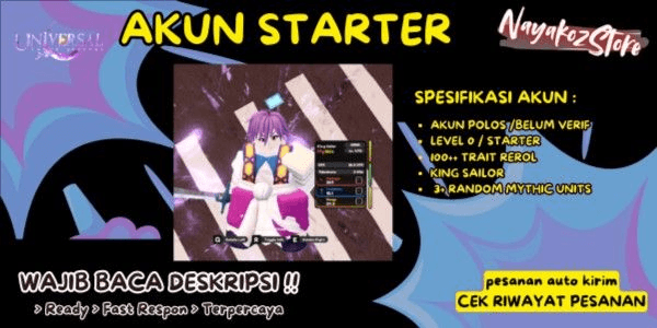 Gambar Product Akun King Sailor - Universal Tower Defense
