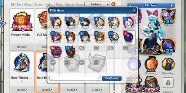 Lost Saga Origin Murmer Account 1 Permanent Unique Hero and Crowded Herper