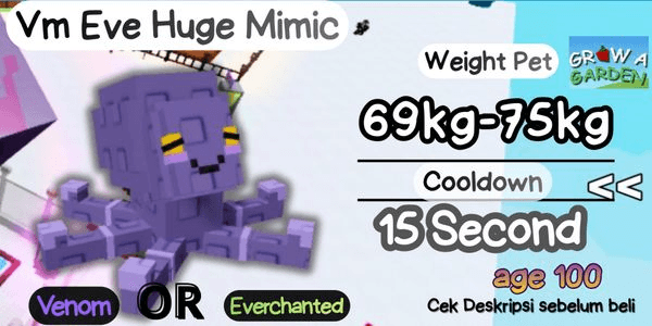 Gambar Product HyperHunger Venom Mimic | 69kg++ | 15 second Cooldown | Banana cat Shop