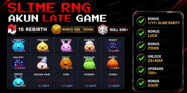 SLIME RNG ACCOUNT 15+ REBIRTH | GG ACCOUNT