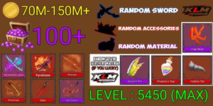 Akun King Legacy Max - Bloodmoon Twins - Pyreblade - Saber - Muramasa - Ethereal - Hell Sword - Random Sword/accessories/material
