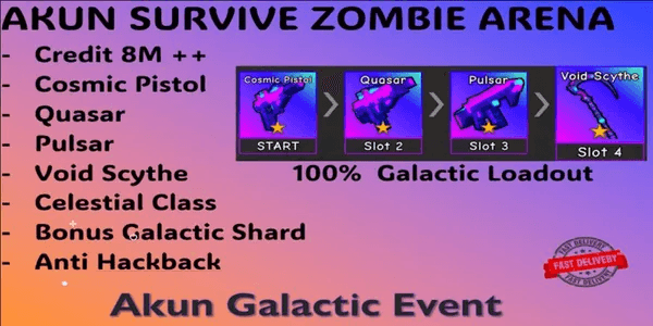 Zombie Arena Survival Account - Many Bonuses