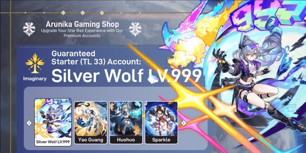 Gambar Product STARTER ACCOUNT - SILVER WOLF LV.999 + YAO GUANG + HUOHUO + SPARKLE || CHECK DESCRIPTION FOR DETAILS [ASIA]