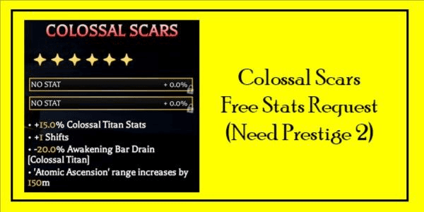 Gambar Product Colossal Scars Artifact | Free Request Stats