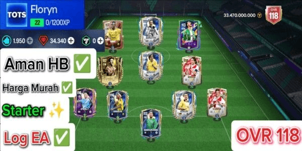Gambar Product AKUN FC MOBILE OVR 118 ( 3 )