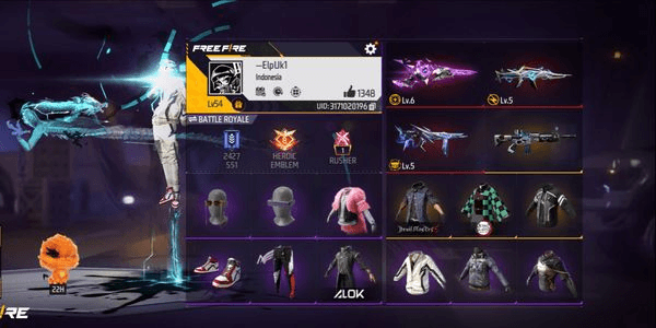 Gambar Product akun free fire
