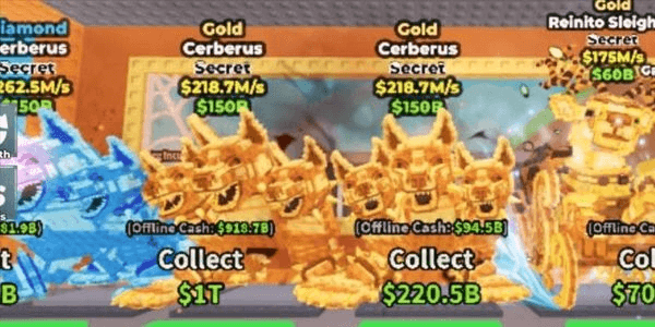 Gambar Product GOLD CERBERUS  |  STEAL A BRAINROT
