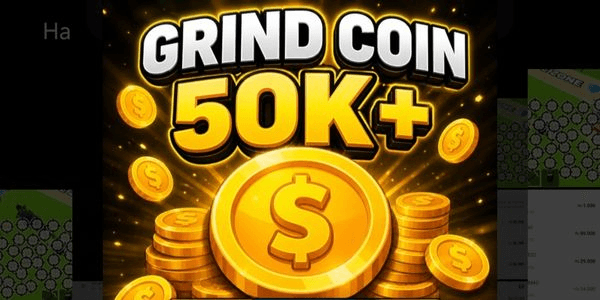Gambar Product grind coin 50k+ bonus level