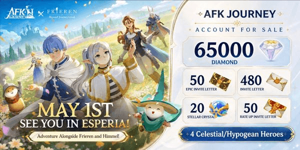 Gambar Product Akun Reroll AFK Journey Premium Edition