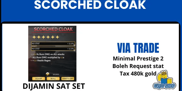Scorched Cloak Artifact