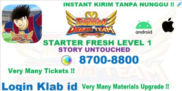 Gambar Product Akun captain tsubasa dream team