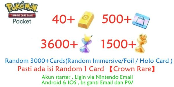 Gambar Product Pokemon TCG Pocket Account TCGP-4