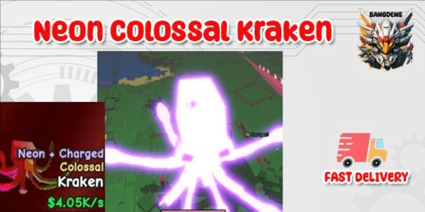 Gambar Product Colossal Neon Kraken Catch And Tame!