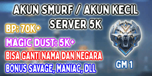Smurf Account Server 5K | Lots of BP + MD | Rank GM 1 | WR 100%