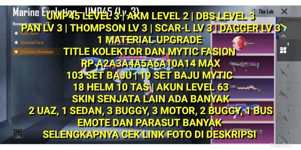 Gambar Product PUBG SULTAN MILIK PRIBADI