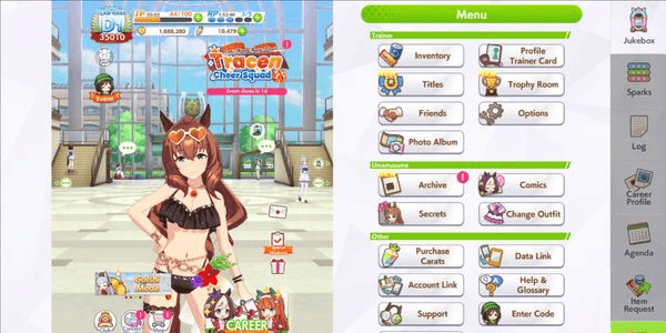 Gambar Product (Global)Uma Musume | 22 SSR Support Card (Mayano Top Gun,Kawakami Princces uncap max)