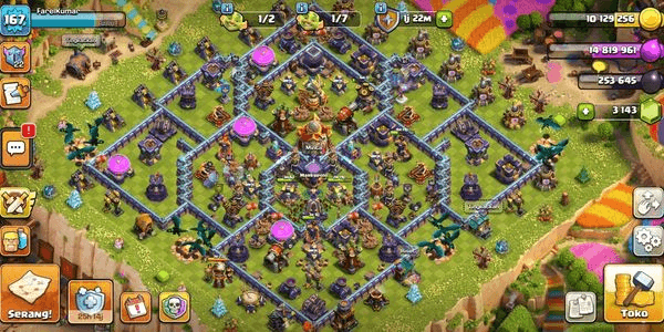 Gambar Product Town Hall 16 Mini Max Murah Skin Epic 2 Skill Epic Banyak TH 16 Murah