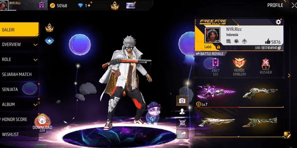 FF ACCOUNT GAGAH SG EVO + MAX 3(FIST) BLUE ANGEL ON HURRY UP BUY SAFE ANTI HACK BACK GUARANTEED 1000% VERY CHEAP