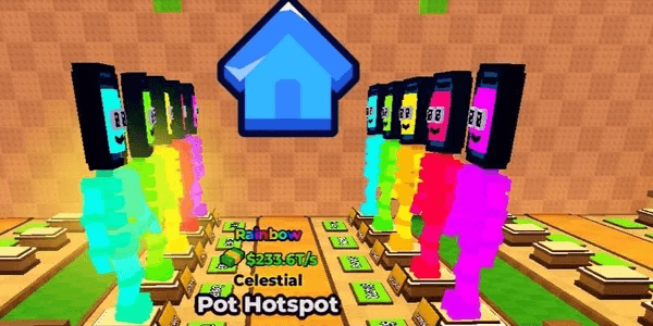 RAINBOW POT HOTSPOT 233T/S | KICK A LUCKY BLOCK