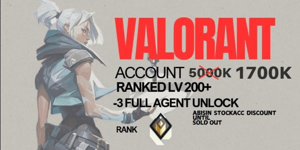 Gambar Product STARTER ACCOUNT Valorant | Ready Competitive | Lv 40++