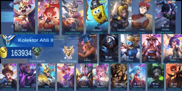 Gambar Product Cheap Mobile Legends GG Account Promo (#55)