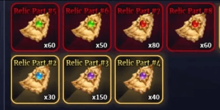 Dummy Account With Relic part All Set