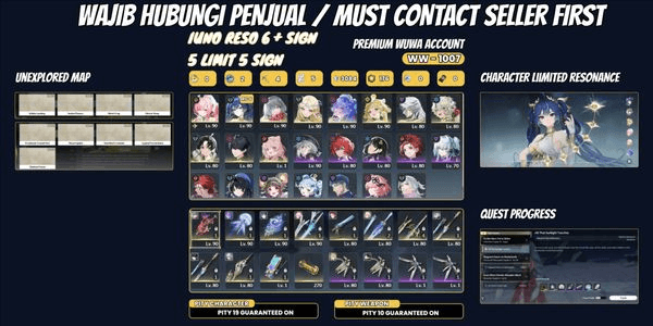 Gambar Product Iuno RC6 Premium Team. 5 Limit 5 Sign. Iuno Sign + Aemeath Sign + Phrolova Sign + Cartethyia Sign + Cantarella Sign. WW1007 [BACA DESK]