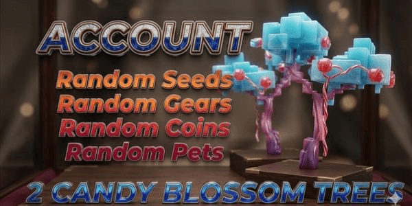 Gambar Product [GAG] AKUN 2 ELDER CANDY BLOSSOM TREE [OLD 2025] [Account] - Grow A Garden