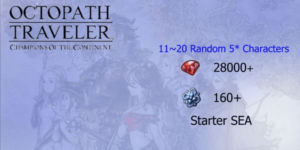 Gambar Product Reroll Account Octopath Traveler CotC [SEA]#2