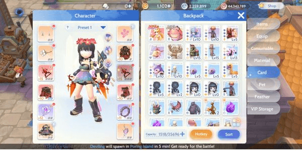Gambar Product Akun server sakura vows +15 weapon login gmail