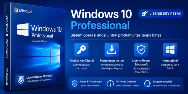 Microsoft Windows 10 Professional - 1 Device Lifetime