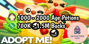 Adopt Me Account | Bonus Age Potions | Lots of Bucks | As Pictured