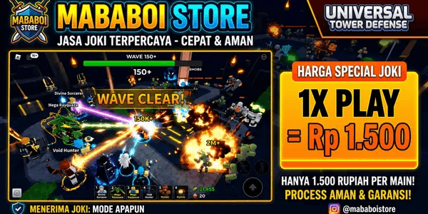 •Joki 1x Play ( Universal Tower Defense X )
