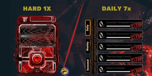 Mirror Dungeon HARD & Daily (1 Week)