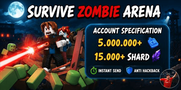 Gambar Product Akun 5M+ Credit Survive Zombie Arena