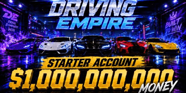 Gambar Product Akun Driving Empire Money 1B+