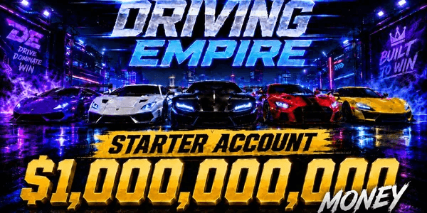 Akun Driving Empire Money 1B+