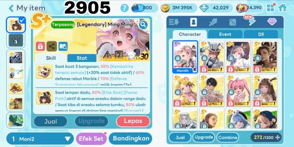 2905 - LGR ACCOUNT STARTER LEGENDARY COSTUME MING-MING WITH DIAMOND ANDROID 42K. LEGENDARY MANI. LEGENDARY SANDY. LEGENDARY MALIA