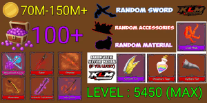 Akun King Legacy Max - Bloodmoon Twins - Saber - Authentic Triple Katana - Muramasa - Ethereal - Random Sword/accessories/material