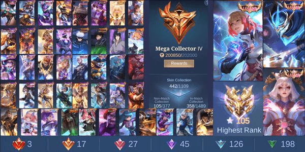 Gambar Product 3# AKUN ML SULTAN  ! | SKIN BANYAK | ANTI HACKBACK 100%