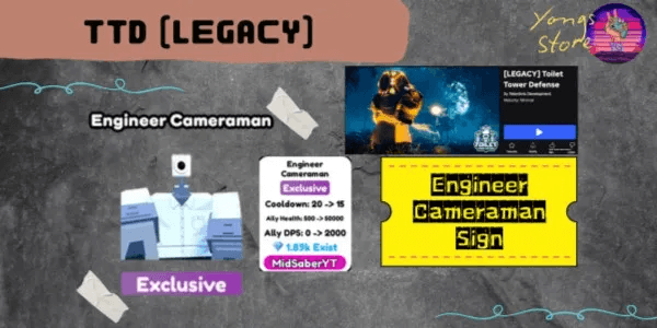 Engineer Cameraman Sign (Toilet Tower Defense - Legacy)