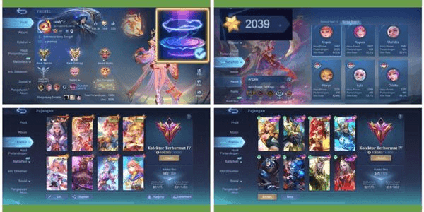 Gambar Product Ex Imo Akun cewe Legend Lunox Recall TAS2, Annual & Aspirant & Kishin Angela, Seasons Floryn & Miya, CC Valir, COA 2039 DLL CEK SS G92