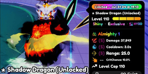 Shiny Shadow Dragon (Unlocked)/Kafka Evo Trait Almighty