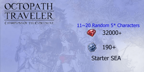 Gambar Product Reroll Account Octopath Traveler CotC [SEA]#6