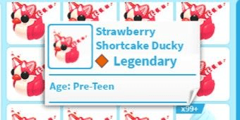 Gambar Product Strawberry Shortcake Ducky - Adopt me