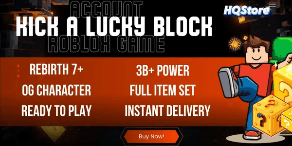 Rebirth Account 7+ | 3B+ Power | OG Tier Character | Full Item Set - Kick a Lucky Block